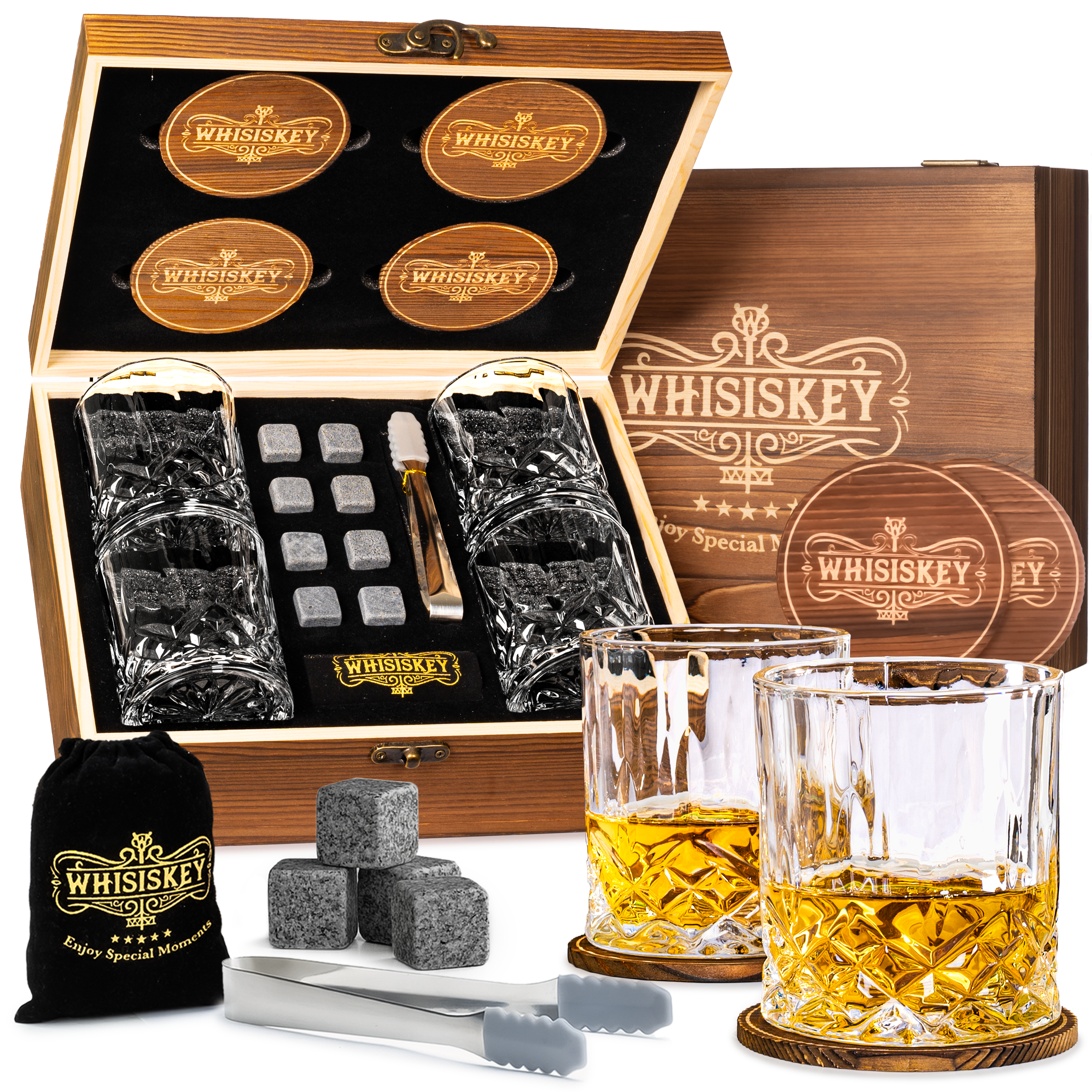The Quadruple - Whiskey Accessory Set
