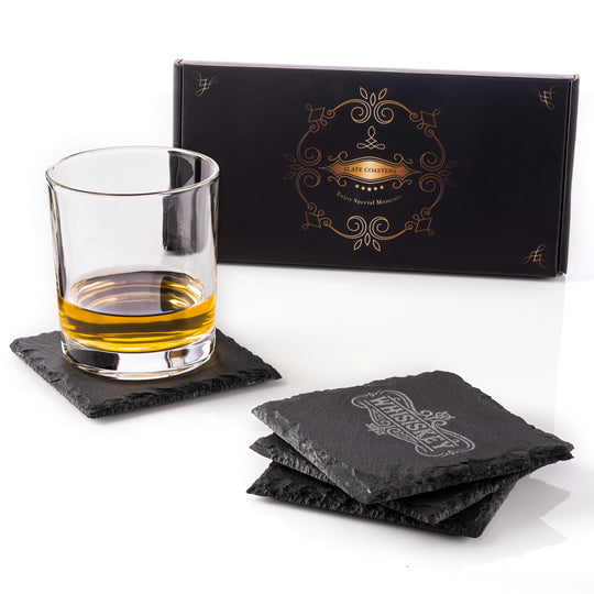 The Slate Coasters - Whiskey Coasters