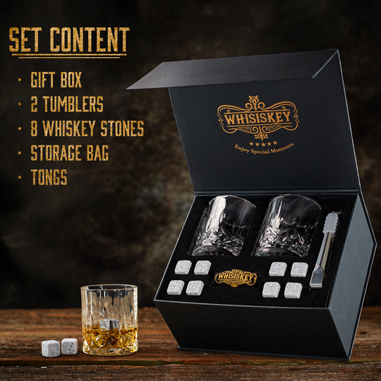 The Double Deluxe Granite - Whisiskey Accessory Set Whisiskey