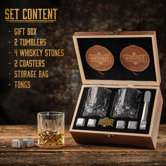 The Double Stainless Steel - Whisiskey Accessory Set Whisiskey