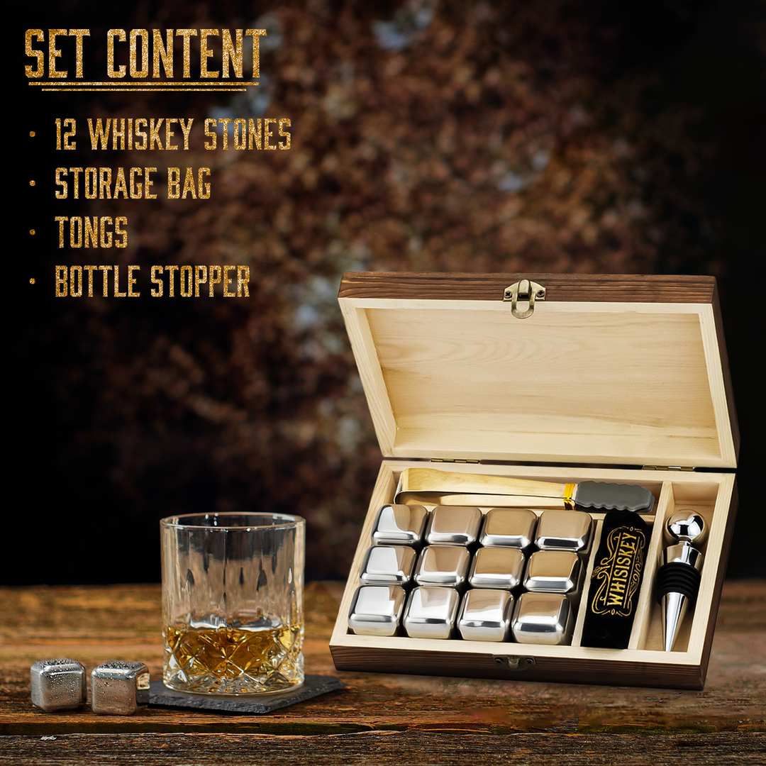 The Luxurious Stones - Whisiskey Accessory Set Stones Stones Whisiskey
