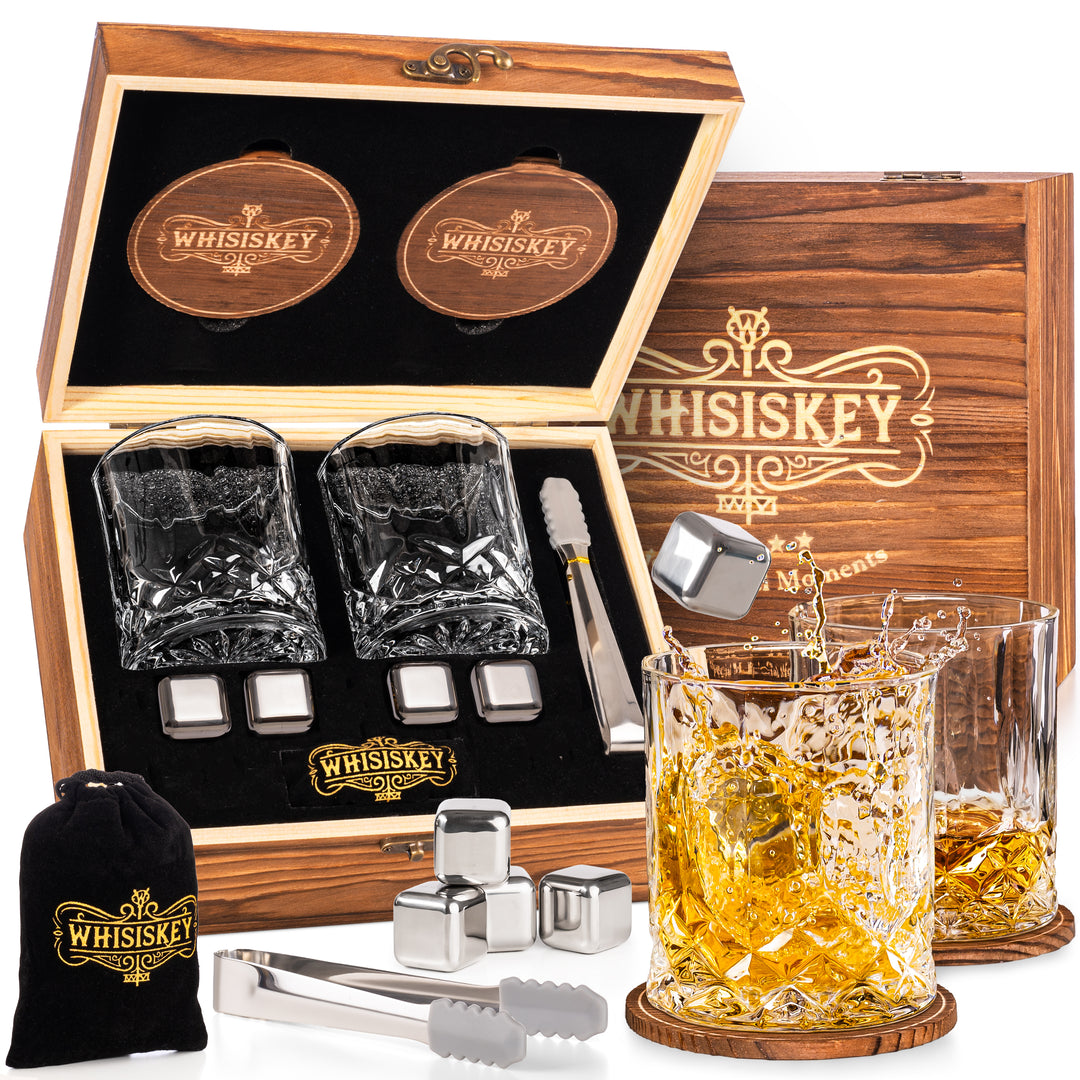 The Double Stainless Steel - Whiskey Accessory Set