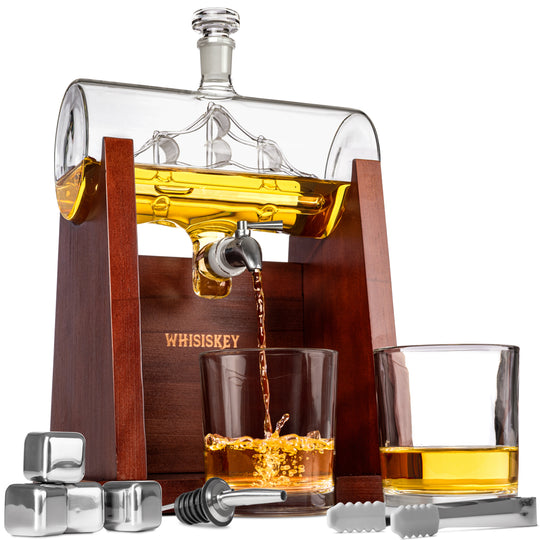 The Black Pearl - Whiskey Decanter Set