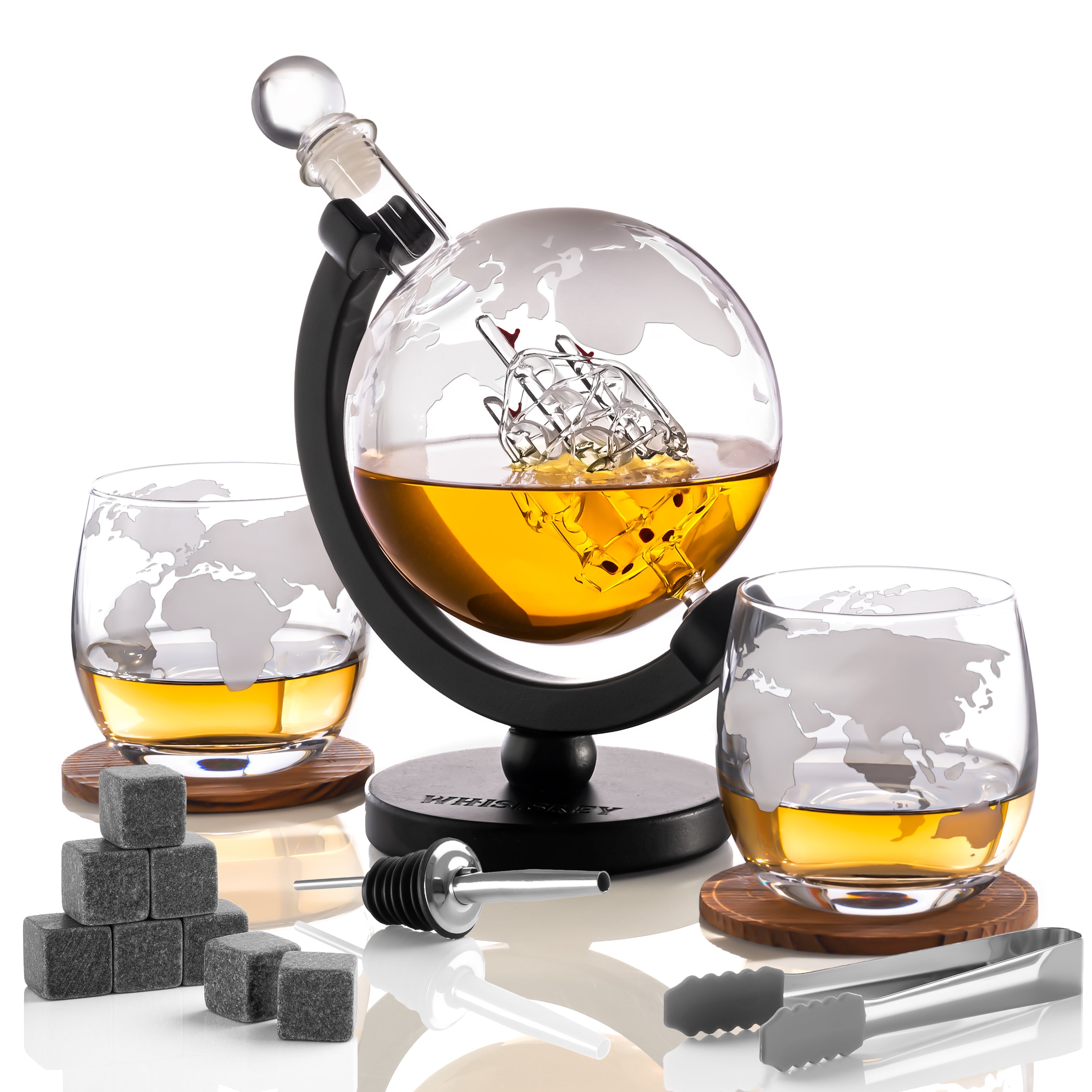 The Explorer Graniet - Whiskey Karaf Set