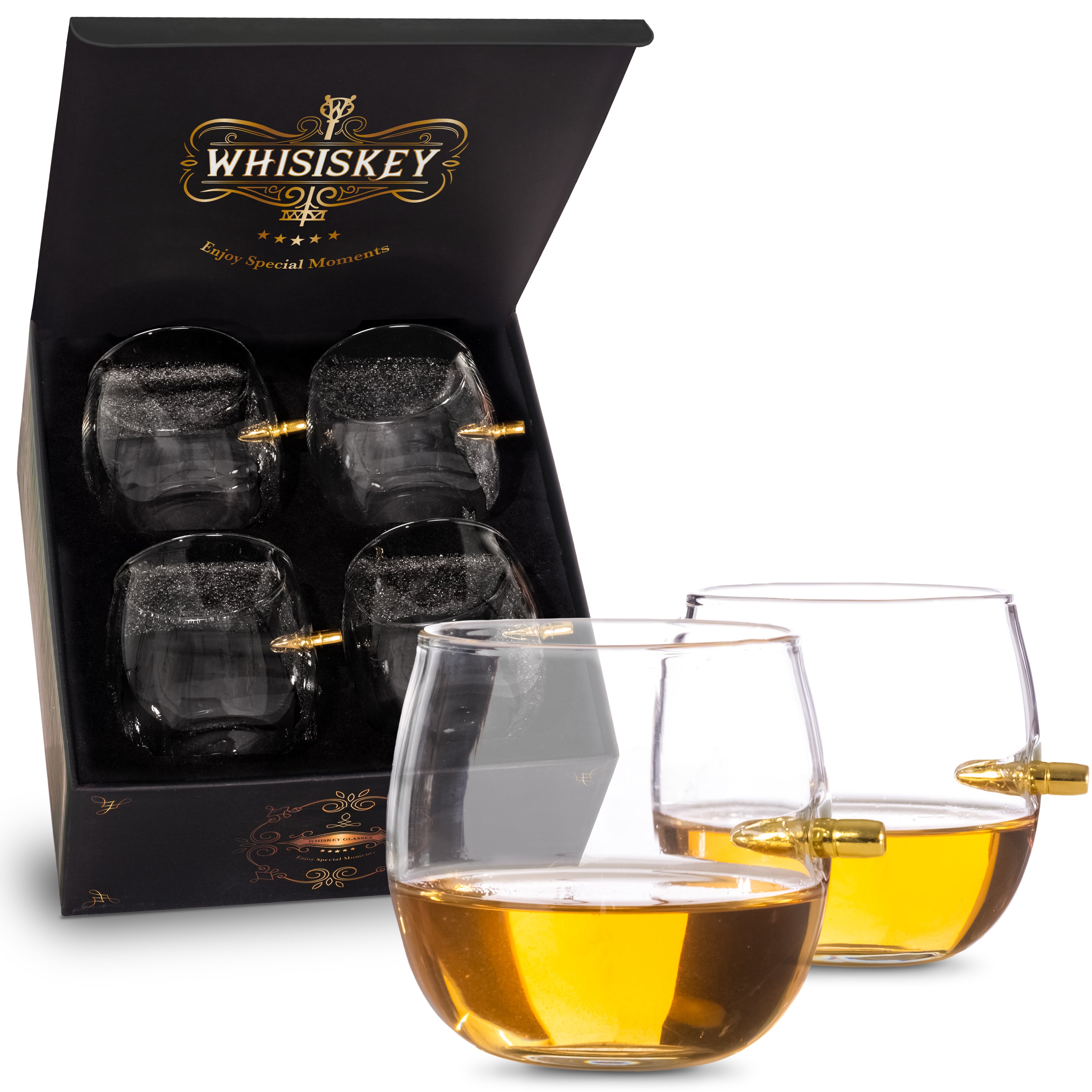 The Round Bullet Glasses - Whisky Verres
